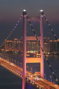 3 Temmuz 2005 'te Hong Kong' daki Tsing Ma Köprüsü.