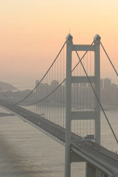 July 2005 Tsing Bridge Highways Hong Kong Structure — Stock Photo, Image