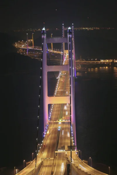 2005年7月3日Tsing Bridge Night View — ストック写真