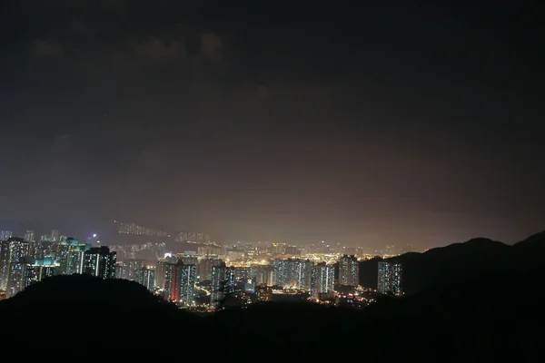 Temmuz 2005 Batı Yakasındaki Tsuen Wan Gece Görüntüsü — Stok fotoğraf