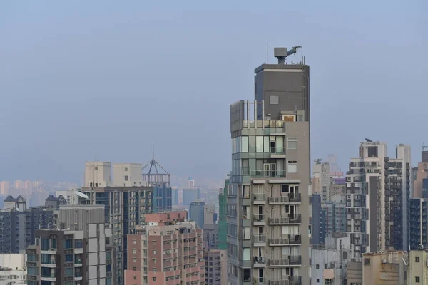 Jan 2021 Grupo Multidão Edifícios Residenciais Shek Tong Tsui — Fotografia de Stock