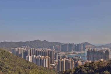 2 Ocak 2021, Tseung Kwan O kasabası, Black Hill manzaralı.