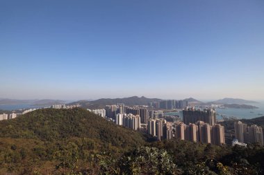 2 Ocak 2021, Tseung Kwan O kasabası, Black Hill manzaralı.