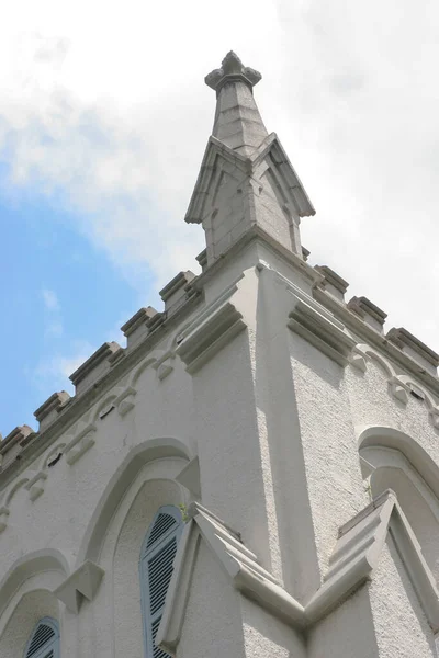 Die Nahaufnahme Der Johns Cathedral Hongkong Juni 2005 — Stockfoto