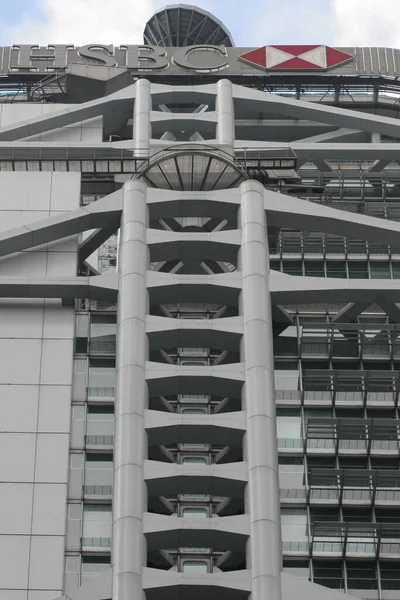 นายน 2005 อาคารสถาป ตยกรรม Hsbc ในฮ องกง — ภาพถ่ายสต็อก