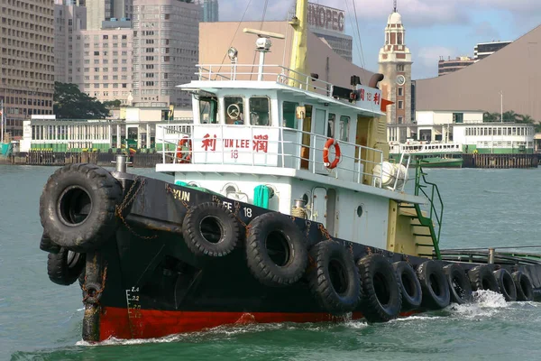 Juni 2005 Schleppbootfahrt Victoria Harbour Hongkong — Stockfoto