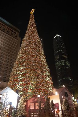 17 Aralık 2005 Büyük Noel ağacı ve dekorasyon Hong Kong
