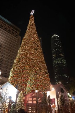 17 Aralık 2005 Büyük Noel ağacı ve dekorasyon Hong Kong