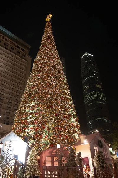 17 Aralık 2005 Büyük Noel ağacı ve dekorasyon Hong Kong