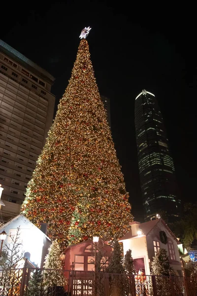 17 Aralık 2005 Büyük Noel ağacı ve dekorasyon Hong Kong