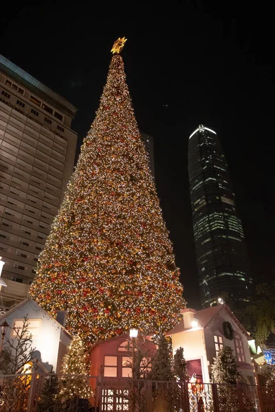 17 Aralık 2005 Büyük Noel ağacı ve dekorasyon Hong Kong