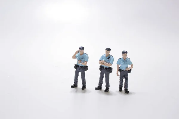 Una Escala Figura Policial Hong Kong Feb 2021 — Foto de Stock