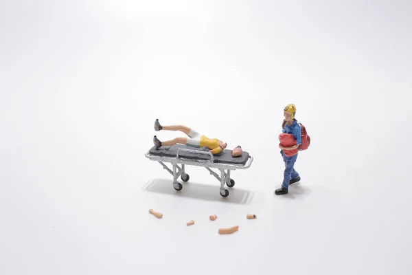 Paramédicos Que Prestam Primeiros Socorros Número Estava Morto — Fotografia de Stock