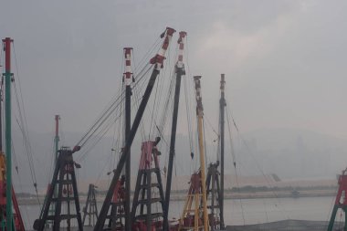 12 Kasım 2005 Pontoon gemisi Kwun Tong Tayfunu Sığınma Evi Hong Kong 