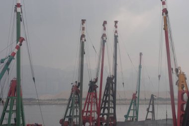 12 Kasım 2005 Pontoon gemisi Kwun Tong Tayfunu Sığınma Evi Hong Kong 
