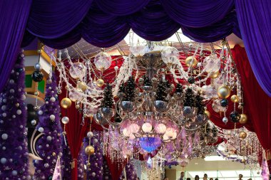 19 Kasım 2005 Tsim Sha Tsui AVM 'de Noel süslemeleri