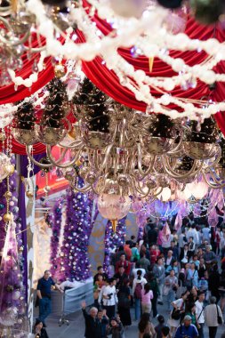 19 Kasım 2005 Tsim Sha Tsui AVM 'de Noel süslemeleri