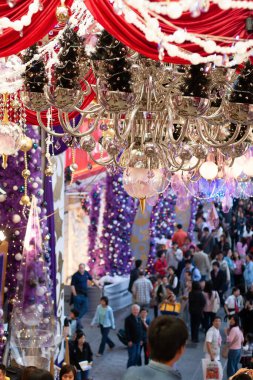 19 Kasım 2005 Tsim Sha Tsui AVM 'de Noel süslemeleri