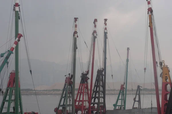 12 Nov 2005 Pontoon boat at Kwun Tong Typhoon Shelter hong kong