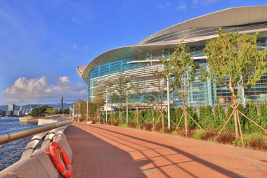 22 Mayıs 2021 Wan Chai 'deki yeni Orta ve Batı Bölgesi 