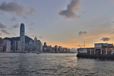 22 Mayıs 2021, Victoria Limanı Alacakaranlık Zamanı, Hong Kong