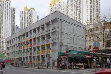 29 Mayıs 2021 Modüler Sosyal Konut Projesi, Nam Cheong Caddesi, Hong Kong