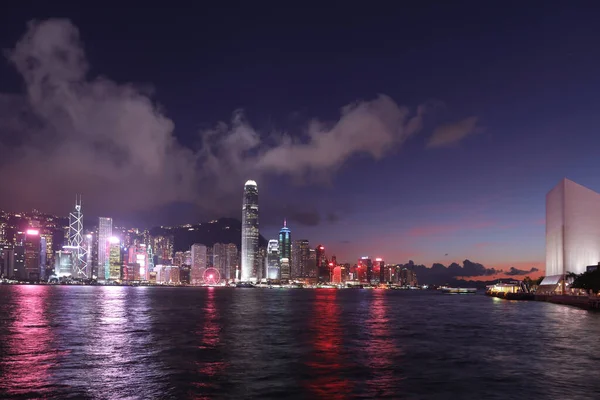 Mai 2021 Hafenpromenade Blick Auf Den Victoria Harbour Tsim Sha — Stockfoto