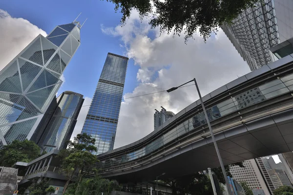 Junho 2021 Edifícios Escritórios Modernos Centro Hong Kong — Fotografia de Stock