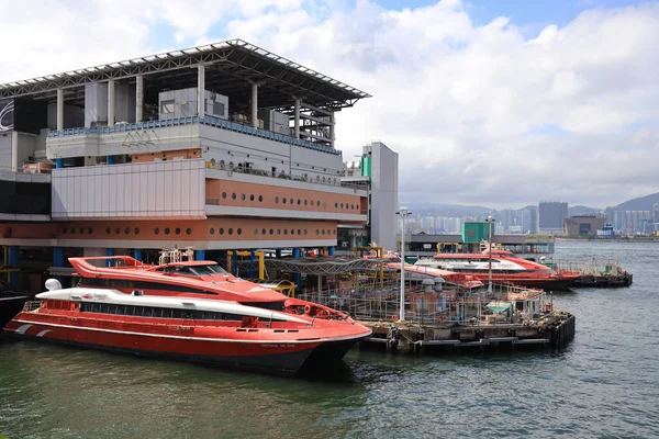 Junio 2021 Paisaje Hong Kong Macao Muelle Del Ferry — Foto de Stock