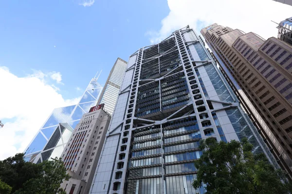 Junio 2021 Edificio Del Grupo Bancos Central Hong Kong —  Fotos de Stock