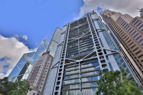 Juni 2021 Het Bankgebouw Central Hong Kong — Stockfoto