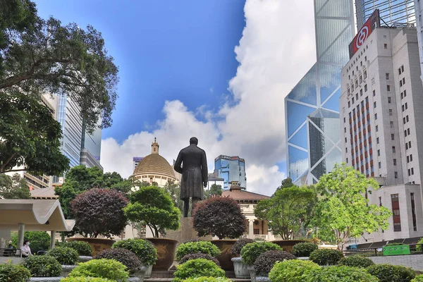 Juni 2021 Landskapet Statyn Torget Hong Kong — Stockfoto