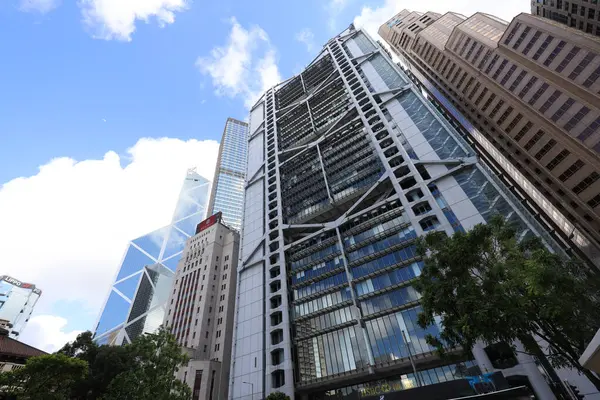 Junio 2021 Edificio Del Grupo Bancos Central Hong Kong —  Fotos de Stock