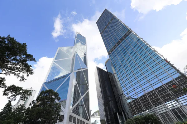 Junho 2021 Grupo Construção Bancária Central Hong Kong — Fotografia de Stock