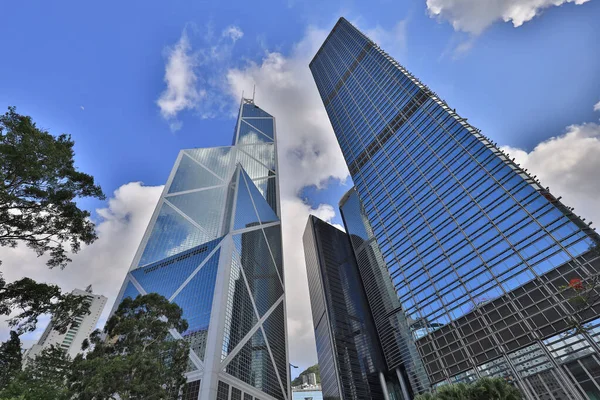 Junho 2021 Grupo Construção Bancária Central Hong Kong — Fotografia de Stock