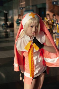 26 Aralık 2005 'te Japon Anime Cosplay Kadını Partide