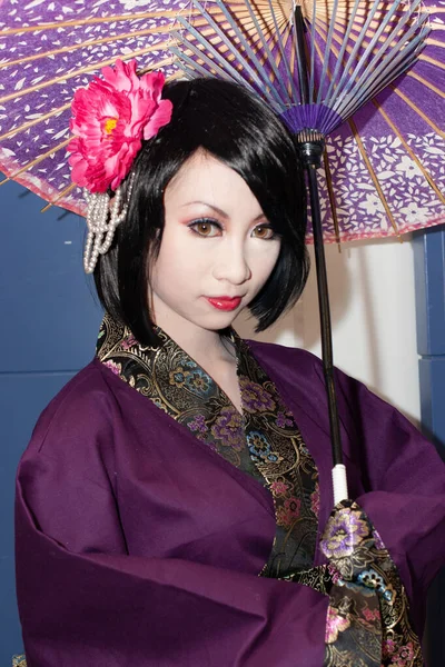 Dez 2005 Portrait Der Japanischen Anime Cosplay Frau Auf Einer — Stockfoto