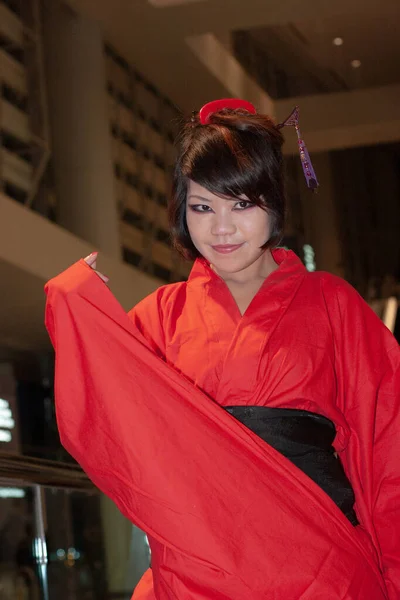 Dez 2005 Portrait Der Japanischen Anime Cosplay Frau Auf Einer — Stockfoto