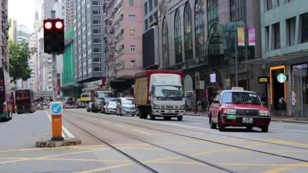 Juin 2021 Hong Kong Vue Sur Paysage Urbain Avec Des — Video
