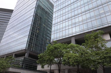 25 Haziran 2021 Ngau Tau Kok, Hong Kong 'daki modern ofis.