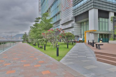 25 Haziran 2021 Kai Tak Gezinti Parkı 'nın dinlenme alanı 