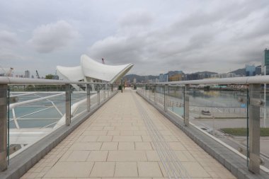 25 Haziran 2021 Kai Tak Sky Garden 'daki gözcü galerileri, H