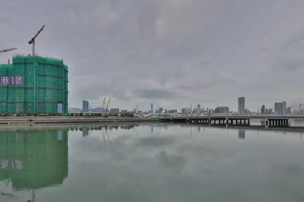 Czerwca 2021 Powstanie Wysokie Budowie Kai Tak Development — Zdjęcie stockowe