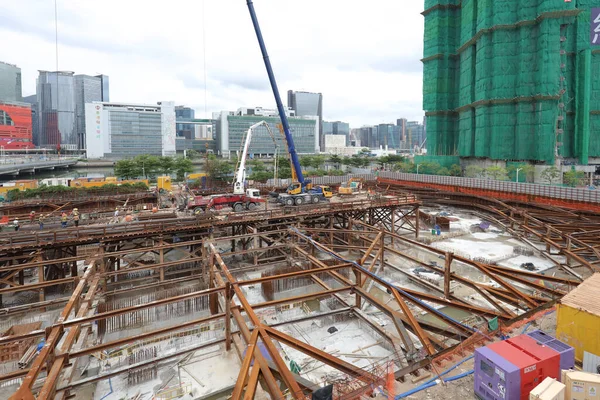 Juni 2021 Aanbouw Bij Kai Tak Development — Stockfoto