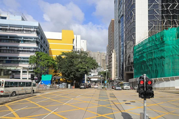 Jue 2021 Paesaggio Stradale Della Queen Road Est Hong Kong — Foto Stock