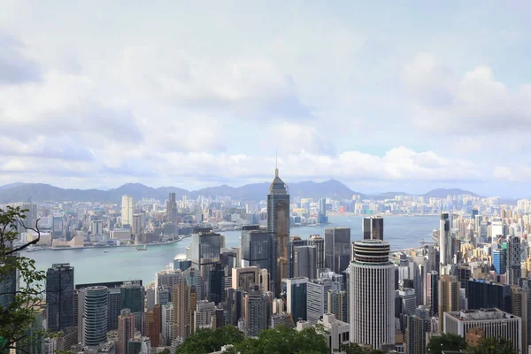 Jue 2021 Wan Chai Şehri Manzarası Hong Kong — Stok fotoğraf