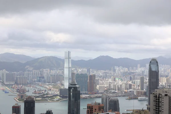 Června 2021 Městská Krajina Hong Kongu Pohled Wan Chai Gap — Stock fotografie