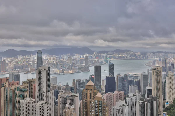 Jue 2021 Hong Kong Skyline Victoria Peak Hong Kong — Stock Photo, Image