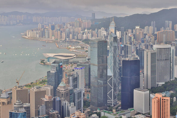 11 Jue 2021 the Central Panoramic View in Hong Kong Island