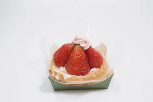 Romige Pudding Vers Fruit Kleine Dessertgerechten — Stockfoto